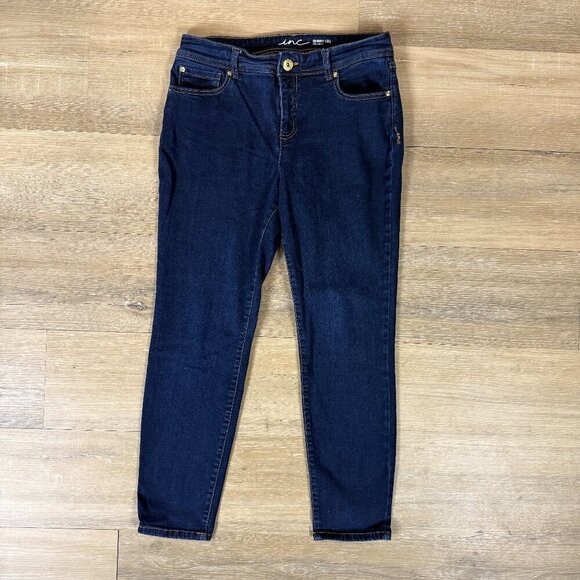 INC International Concepts Denim - INC International Concepts Dark Wash Skinny Leg Jeans | Size 12 Petite